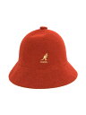 KANGOL◆BERMUDA CASUAL BUCKET HAT/バケットハット/アクリル/RED/無地/レディース/カンゴ