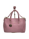 【中古】FURLA◆ショルダーバッグ/レザー/PNK【バッグ】