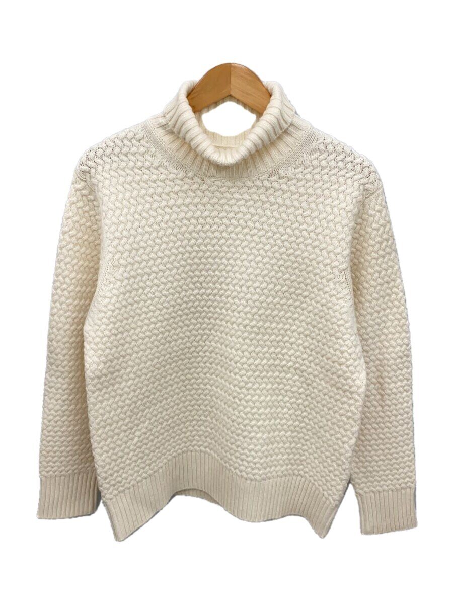 【中古】walenode◆ニット・セーター(厚手)/1/ウール/CRM/無地/wn22-13fw168-kw【メンズウェア】