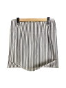 【中古】ISSEY MIYAKE◆スカート/L/コットン/GRY/ストライプ/IM11FG688【レディースウェア】(4)