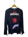 【中古】DIESEL◆長袖Tシャツ/S/コットン/BLK/プリント/T-CRANE-LS-G4【メンズウェア】