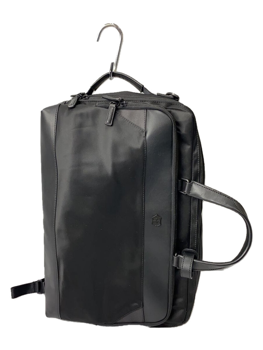 【中古】VICTORINOX◆ブリーフケース/リュック/--/BLK【バッグ】