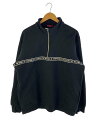 【中古】Supreme◆16FW/World Famous Half Zip Sweat/スウェット/XL/コットン/BLK【メンズウェア】