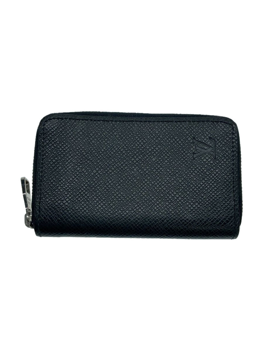 【中古】LOUIS VUITTON◆ジッピー・コインパース_タイガ_BLK/牛革/BLK/メンズ【服飾雑貨他】
