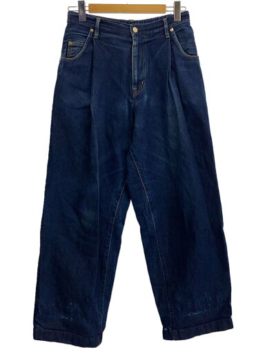 【中古】NEON SIGN◆ボトム/ワイドパンツ/Wide denim SLACKS Rigid/46/コットン/IDG/N0343【メンズウェア】 【中古】NEON SIGN◆ボトム/ワイドパンツ/Wide denim SLACKS Rigid/46/コットン/IDG/N0343【メンズウェア】