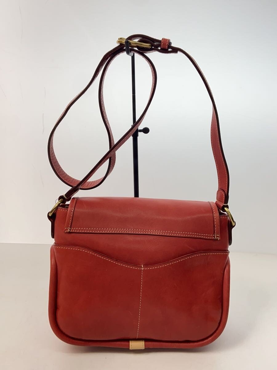 【中古】SOMES SADDLE◆ショルダーバッグ/レザー/RED/ソメスサドル/レッド/赤/無地...
