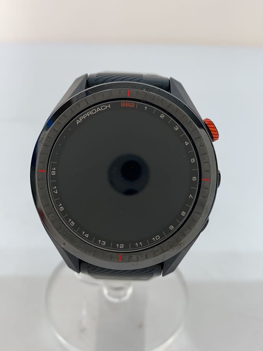 【中古】GARMIN◆腕時計/デジタル/ラバー/BLK/BLK/S62//【服飾雑貨他】