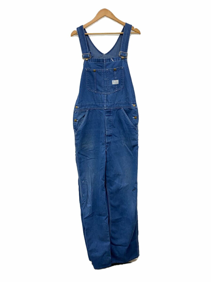 【中古】sears◆オーバーオール/36/デニム/IDG/無地/アメリカ製/70s/USA製/Sears Tradewear【メンズウェア】
