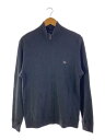 【中古】BURBERRY LONDON◆カーディガン(薄手)/L/コットン/GRY/無地/BBV53-202-09//【メンズウェア】