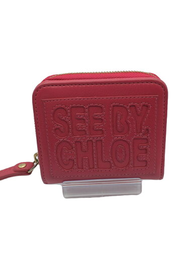 【中古】SEE BY CHLOE◆財布/レザー/PNK/レディース/ラウンドジップ【服飾雑貨他】 【中古】SEE BY CHLOE◆財布/レザー/PNK/レディース/ラウンドジップ【服飾雑貨他】