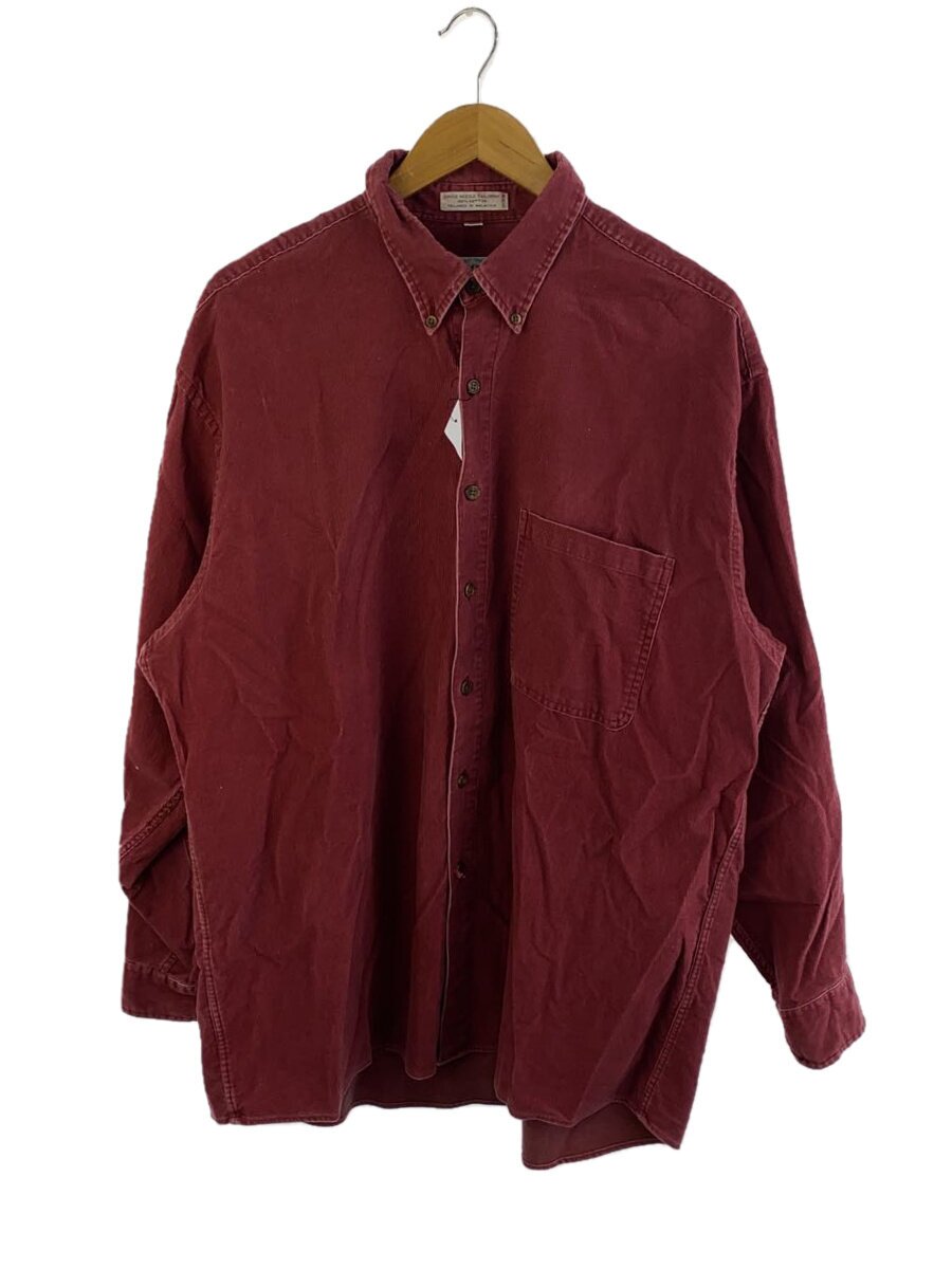 Rakuten - 【中古】Van Heusen◆長袖シャツ/--/コットン/RED/無地【メンズウェア】