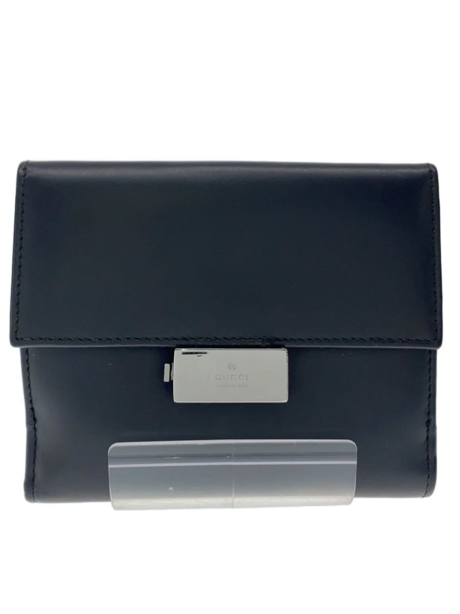 【中古】GUCCI◆2つ折り財布/--/BLK/無�