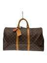 【中古】LOUIS VUITTON◆キーポル・バンドリエール45_モノグラム・キャンバス_BRW/PVC/BRW/総柄【バッグ】