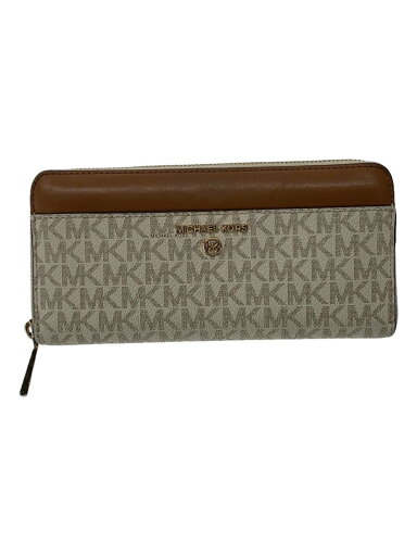 【中古】MICHAEL KORS◆長財布/PVC/BEG/総柄/レディース/34H1GT9E8B【服飾雑貨他】 【中古】MICHAEL KORS◆長財布/PVC/BEG/総柄/レディース/34H1GT9E8B【服飾雑貨他】