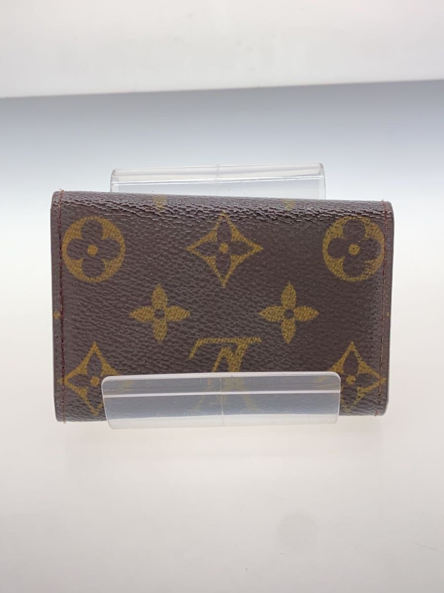 【中古】LOUIS VUITTON◆ミュルティクレ6_モノグラム_BRW/レザー/BRW/レディース【服飾雑貨他】