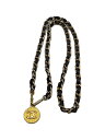 【中古】CHANEL◆ベルト/レザー/BLK/レディース/ココマーク【服飾雑貨他】