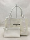 【中古】BALENCIAGA◆トートバッグ/コットン/カバSトートバッグ/339933/9090/バレンシアガ【バッグ】