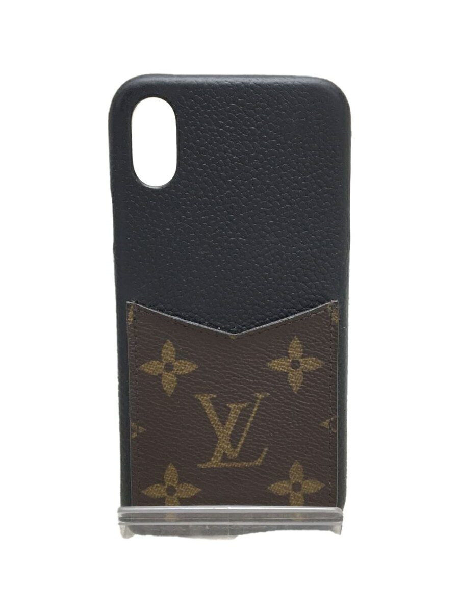 【中古】LOUIS VUITTON◆小物/牛革/BLK/総柄/メンズ/M68896【服飾雑貨他】