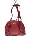 【中古】COACH◆ショルダーバッグ/レザー/PNK【バッグ】