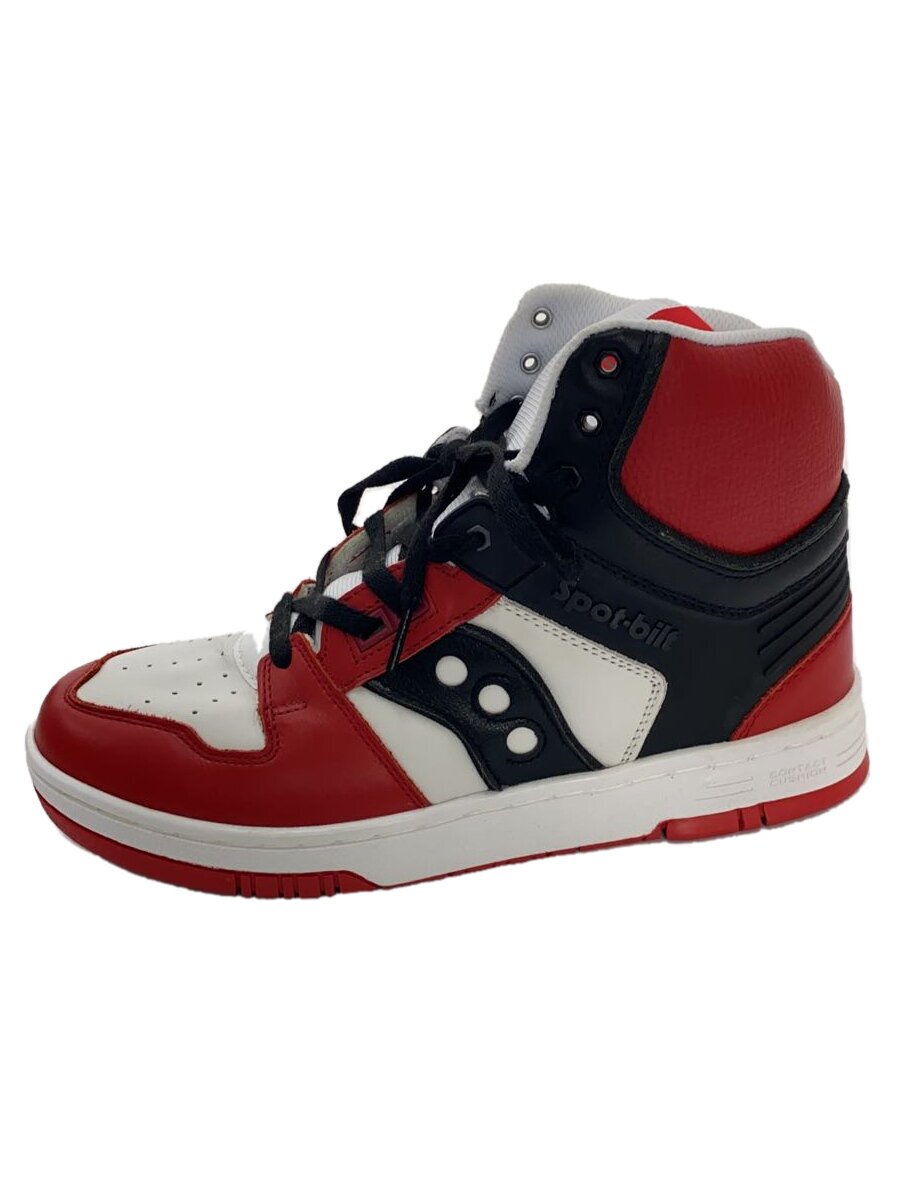 【中古】SAUCONY◆ハイカットスニーカー/27.5cm/RED/S70820-1【シューズ】