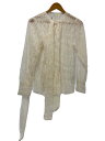 【中古】FRAY I.D◆フェザーファブリック2WAY/長袖ブラウス/1/ポリエステル/PNK/FWFB235223【レディースウェア】