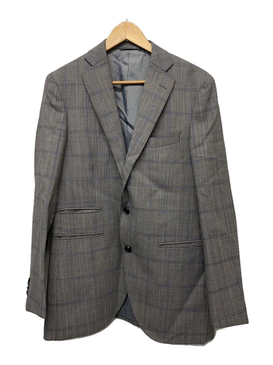 【中古】THE SUIT COMPANY◆スーツ/--/ウール/GRY/チェック/MCH02753/3ピース/LiberO【メンズウェア】