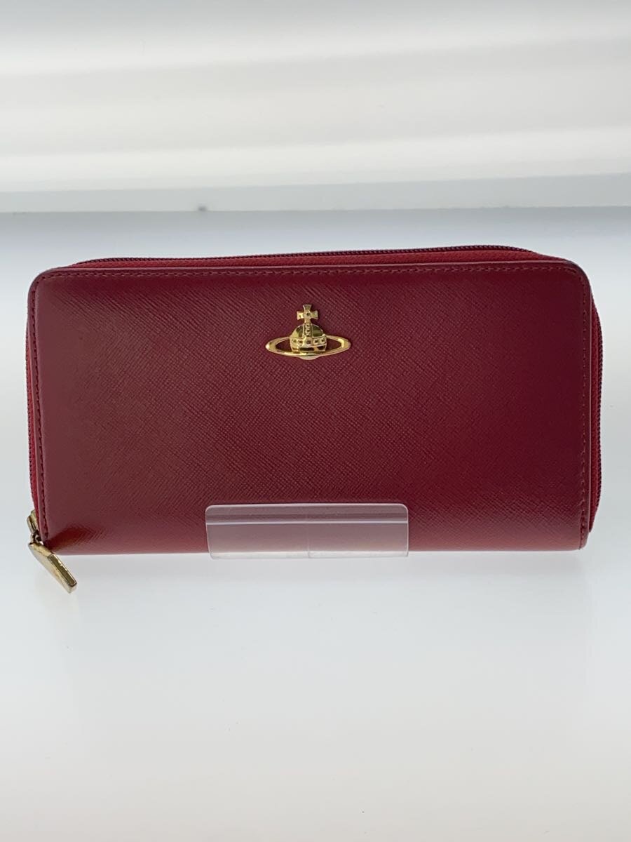 Clothing Accessories (Caps, Ties, Belts) - 【中古】Vivienne Westwood◆長財布/レザー/RED/無地/レディース【服飾雑貨他】