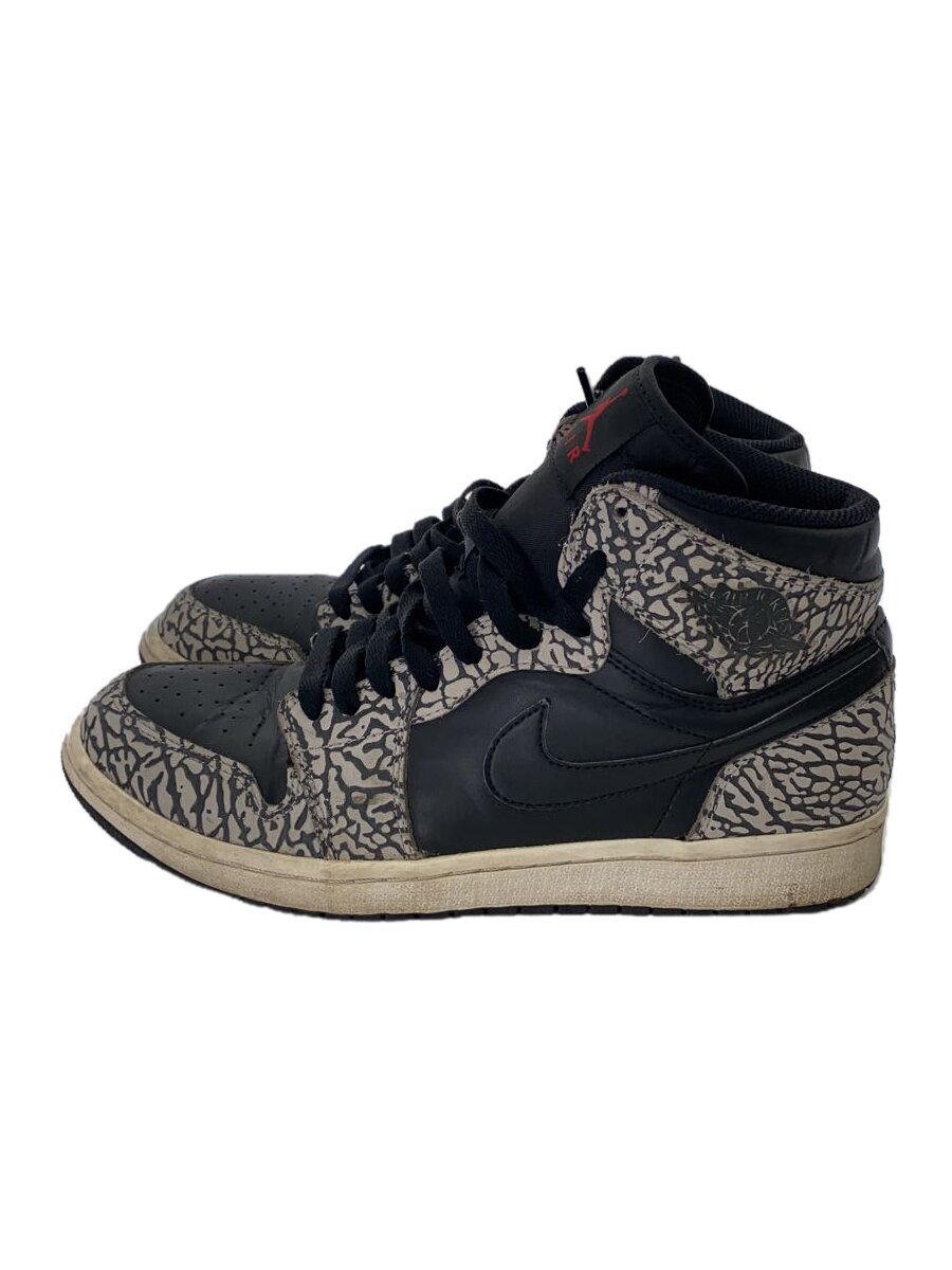 NIKE◆AIR JORDAN 1 RETRO HIGH/エアジョーダンレトロハイ/グレー/839115-013/27cm/