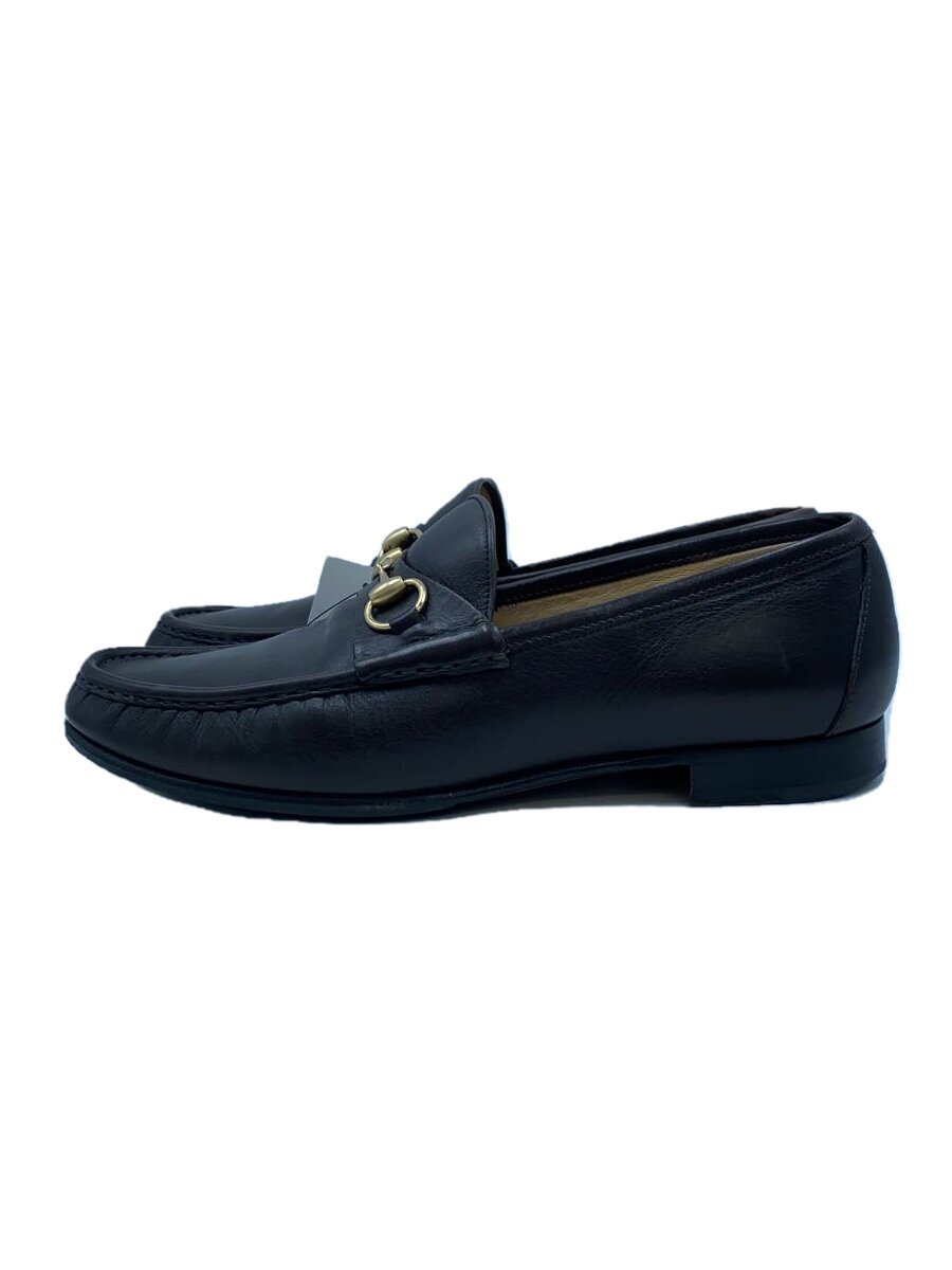 【中古】GUCCI◆ローファー/--/BRW/レザー/015936【シューズ】