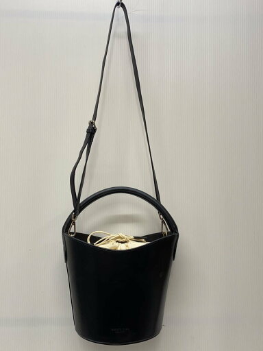 【中古】PELLETTERIA VENETA◆ショルダーバッグ/レザー/BLK/無地【バッグ】 【中古】PELLETTERIA VENETA◆ショルダーバッグ/レザー/BLK/無地【バッグ】