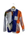 【中古】COMME des GARCONS SHIRT◆長袖シャツ/S/コットン/マルチカラー/FM-B013【メンズウェア】(4)