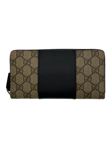 【中古】GUCCI◆長サイフ_GGスプリーム/PVC/BLK/総柄/メンズ【服飾雑貨他】 【中古】GUCCI◆長サイフ_GGスプリーム/PVC/BLK/総柄/メンズ【服飾雑貨他】