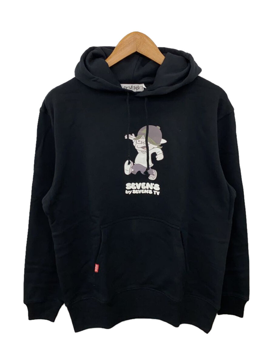 楽天2nd STREET 楽天市場店【中古】SEVENS TV/セブンズTV/司芭扶/パーカー/L/コットン/BLK【メンズウェア】