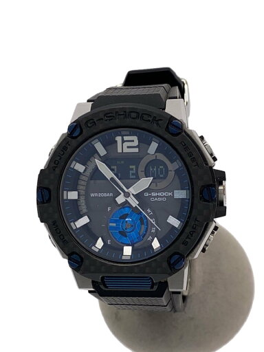 【中古】CASIO◆G-STEEL/ソーラー腕時計/G-SHOCK/アナログ/レザー/BLK/BLK/SS【服飾雑貨他】 【中古】CASIO◆G-STEEL/ソーラー腕時計/G-SHOCK/アナログ/レザー/BLK/BLK/SS【服飾雑貨他】