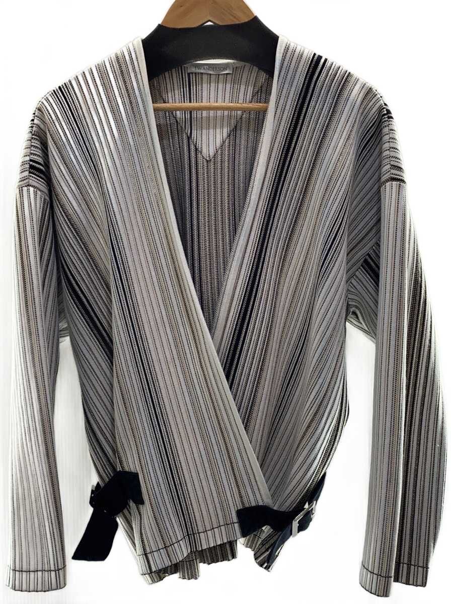 【中古】JW ANDERSON(J.W.ANDERSON)◆カーディガン(薄手)/S/--/WHT/ストライプ/KW08...