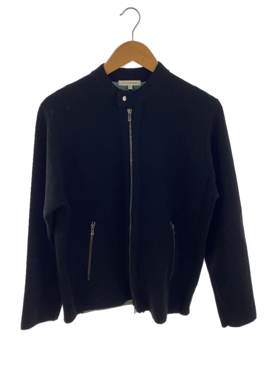【中古】DESIGNWORKS◆ジャケット/50/ウール/BLK/無地/0345-00-43008【メンズウェア】