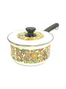 【中古】TIGER◆ホーロー片手鍋/花柄//【キッチン用品】