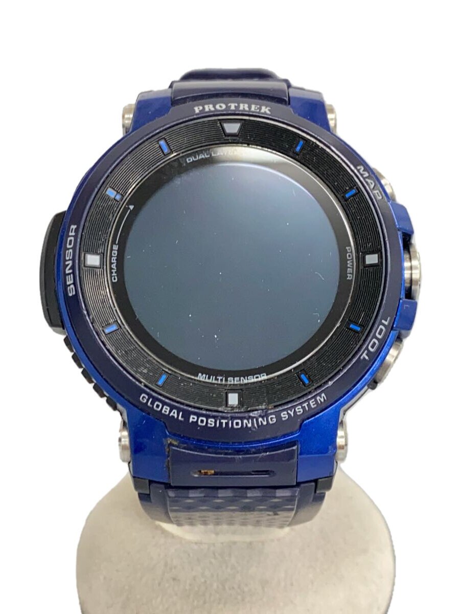 【中古】CASIO◆Smart Outdoor Watch PRO TREK Smart WSD-F30-BU [ブルー]/デジタル///【服飾雑貨他】