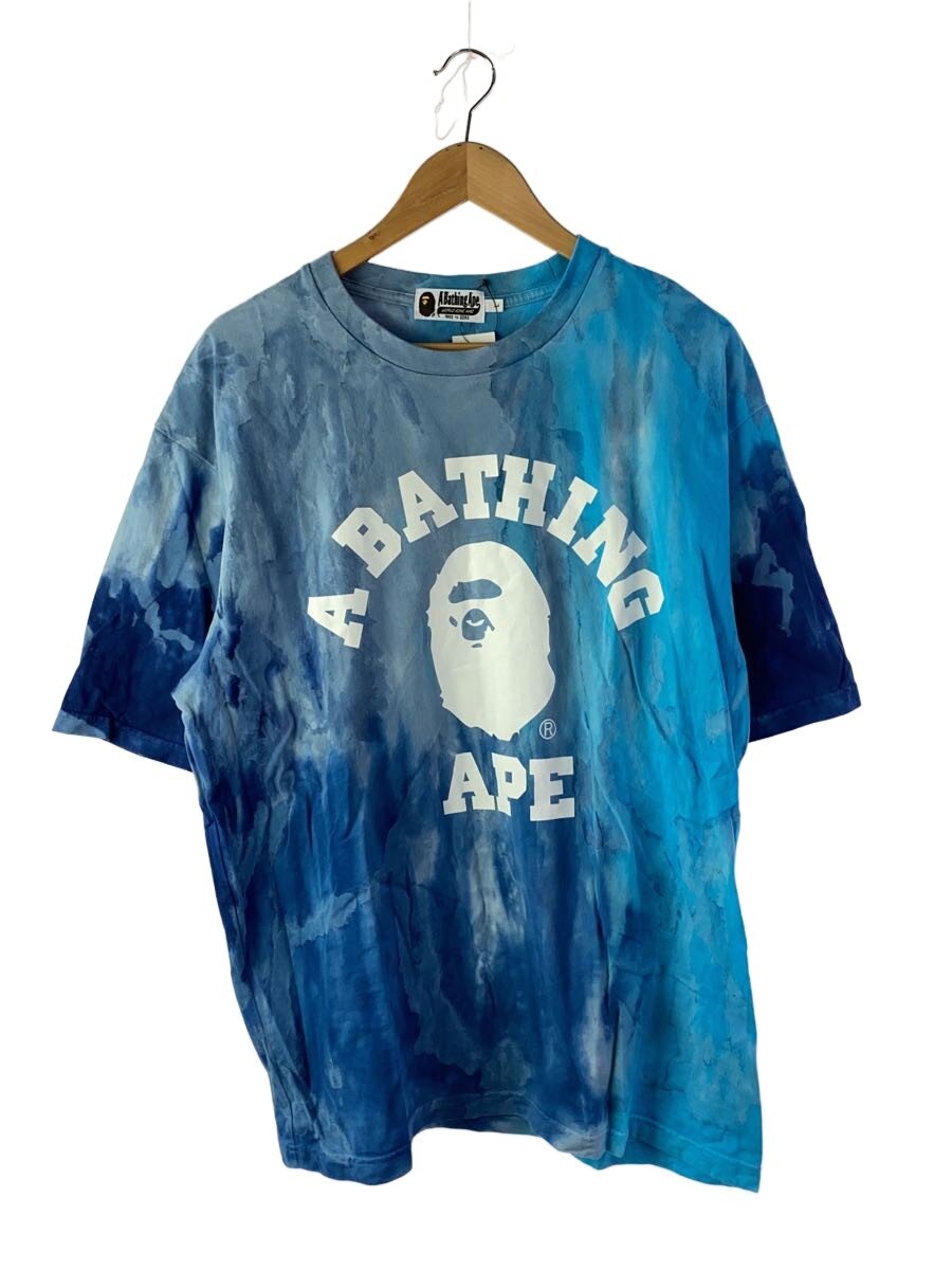 【ブランド】A BATHING APE 【ブランドカナ】アベイシングエイプ 【型番】 【程度】B 【サイズ】L 【メインカラー】ブルー 【素材・生地】コットン 【キーワード】　　 2026/01/21 セカンドストリート西東京富士町店【4328】【中古】A BATHING APE◆ICE DYE COLLEGE RELAXED FIT TEE/Tシャツ/L ブランド A BATHING APE 型番 カラー ブルー 柄 総柄 素材・生地 コットン>色・素材について サイズ L>サイズ表示について 実寸（cm） 【Tシャツ】 肩幅：50 / 身幅：53 / 着丈：75 / 袖丈：26 【その他】 その他サイズ：/ 商品は　セカンドストリート西東京富士町店の店頭にて販売しております。商品に関するお問合わせは、お電話(TEL:042-460-8051)にて、問合わせ番号：2343284438663をお伝えください。 配送方法やお支払い方法に関するお問い合わせは、サポートセンターまでご連絡をお願いします。 ※お電話の対応は営業時間内のみとなります。お問い合わせフォームでお問い合わせの際はご注文番号をご記入下さい この商品に関する出品店舗からのコメント 多少着用によるダメージ等があり、一般的な着用感のあるお品物です。(写真にてご確認ください)※商品には写真では確認しづらいダメージや汚れがある場合がございます。商品について気になる点がございましたら販売店舗までお問い合わせくださいませ。