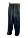 【中古】LOEFF◆ボトム/1/フェイクレザー/NVY/無地/8814-299-0071-7950【レディースウェア】
