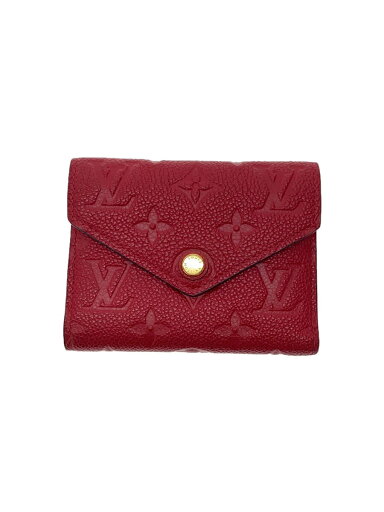 【中古】LOUIS VUITTON◆ポルト・フォイユ・ヴィクトリーヌ_モノグラム・アンプラント_RED/牛革/RED/総柄/レディース【服飾雑貨他】 【中古】LOUIS VUITTON◆ポルト・フォイユ・ヴィクトリーヌ_モノグラム・アンプラント_RED/牛革/RED/総柄/レディース【服飾雑貨他】