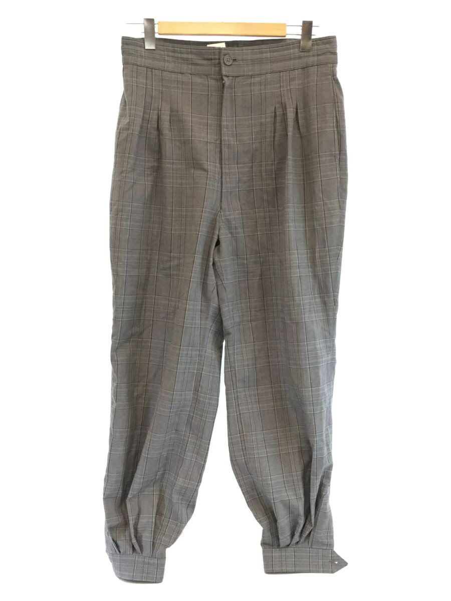 【中古】HOMELESS TAILOR/ボトム/M/ポリエステル/GRY/チェック/HTKS-008【メンズウェア】