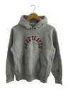 【中古】UNDEFEATED◆×champion/ARCH LOGO RW HOOD SWEAT/パーカー/M/コットン/グレー/C8-Q141【メンズウェア】