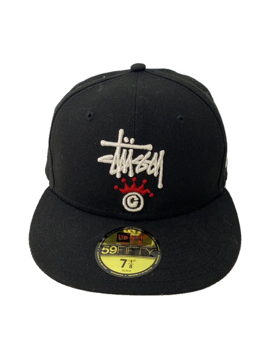 NEW ERA◆COPYRIGHT CROWN CAP/7 1/8/ポリエステル/BLK/メンズ/G2704112023