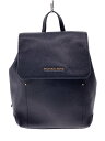 【中古】MICHAEL KORS◆リュック/レザー/BLK/無地/35F8GYEB2T【バッグ】(4)