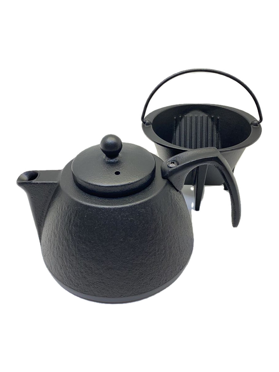 【中古】IWACHU◆岩鋳コーヒーポットセット/和食器その他/2点セット/BLK【キッチン用品】