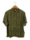 【中古】Supreme◆24SS/snake S/S shirt/半袖シャツ/M/レーヨン/GRN/アニマル【メンズウェア】(4)