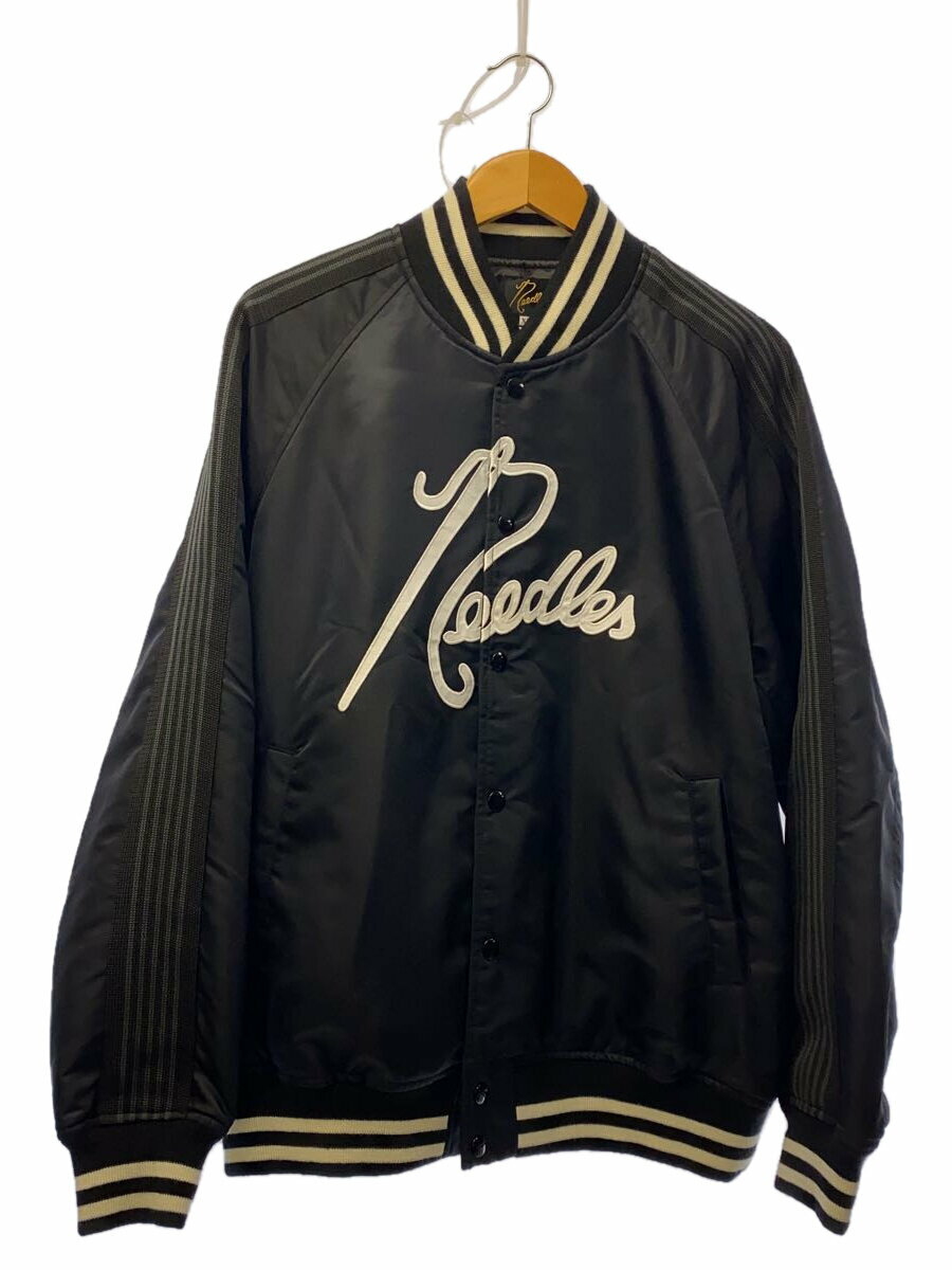 【中古】Needles◆スタジャン/XL/ナイロン/BLK/PU1513【メンズウェア】