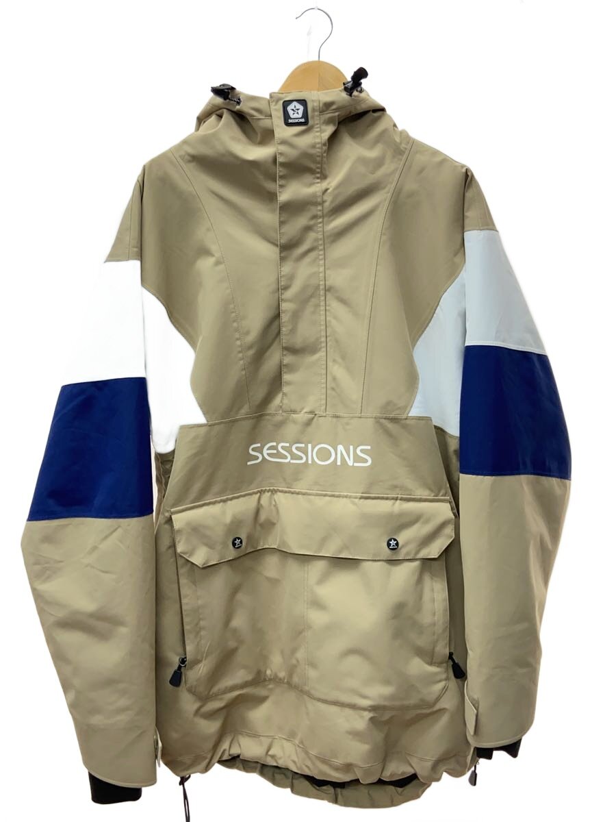【中古】sessions◆ウェアー/L/BEG/SSFW230013【スポーツ】