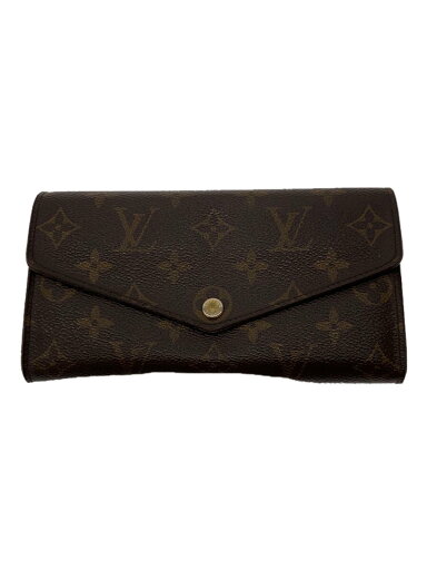 【中古】LOUIS VUITTON◆2)ポルト・フォイユ・サラ_モノグラム・キャンバス_BRW_ブラウン/PVC/BRW/レディース【服飾雑貨他】 【中古】LOUIS VUITTON◆2)ポルト・フォイユ・サラ_モノグラム・キャンバス_BRW_ブラウン/PVC/BRW/レディース【服飾雑貨他】